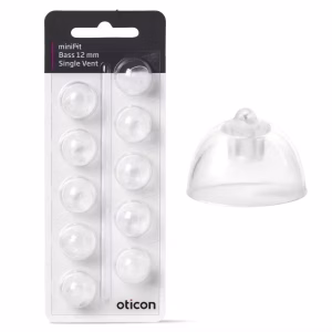 Oticon miniFit Bas-tip (single vent)